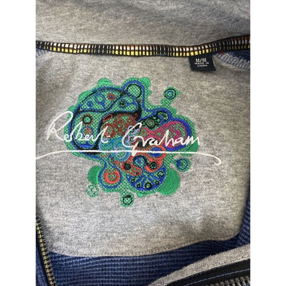 Robert Graham Men’s Classic Fit 100% Cotton 1/4 Zip Pullover Shirt Sz M Sweater - Picture 7 of 8